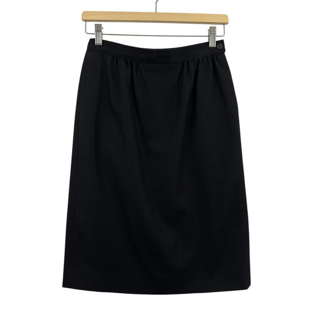 Pendleton Women’s Black Wool Skirt Size 6 Petite